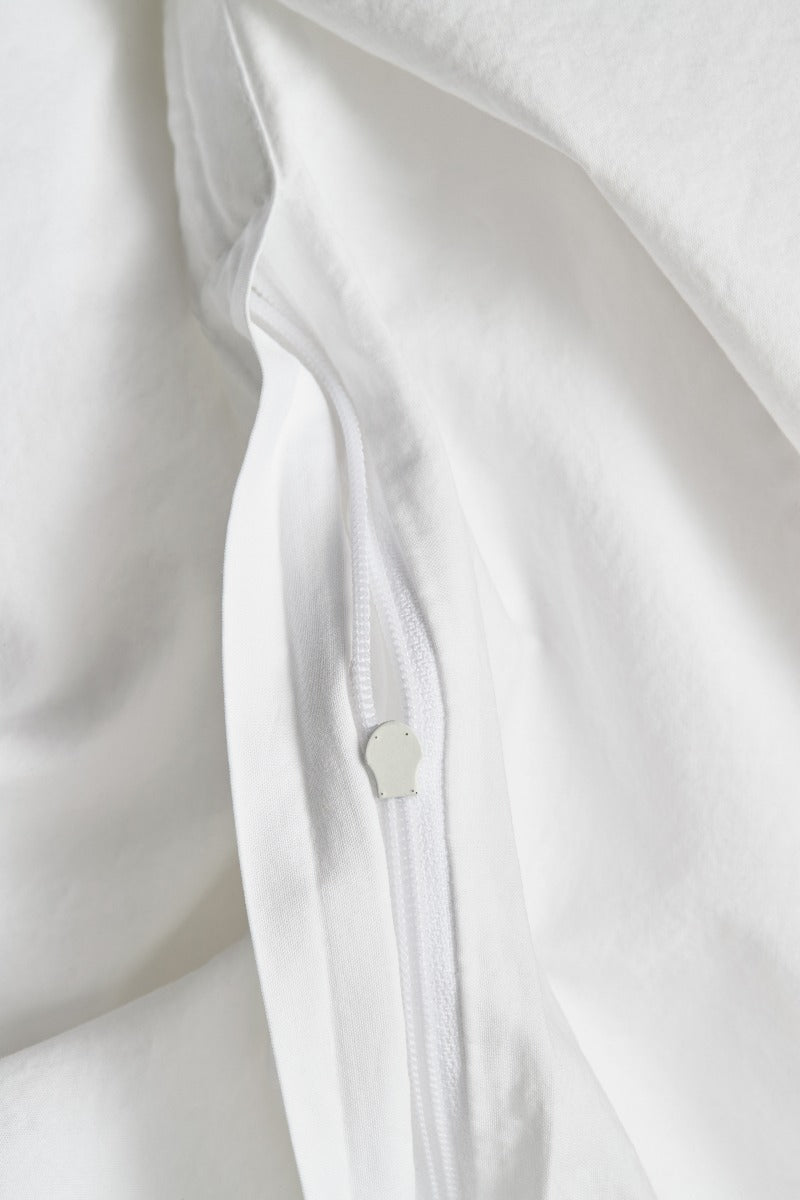 Pure Curly Percal sengetøj - hvid